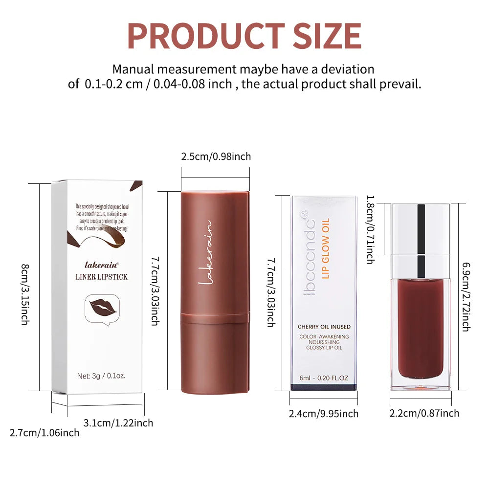 Hydrating Lip Liner and Gloss Combo Set - 7