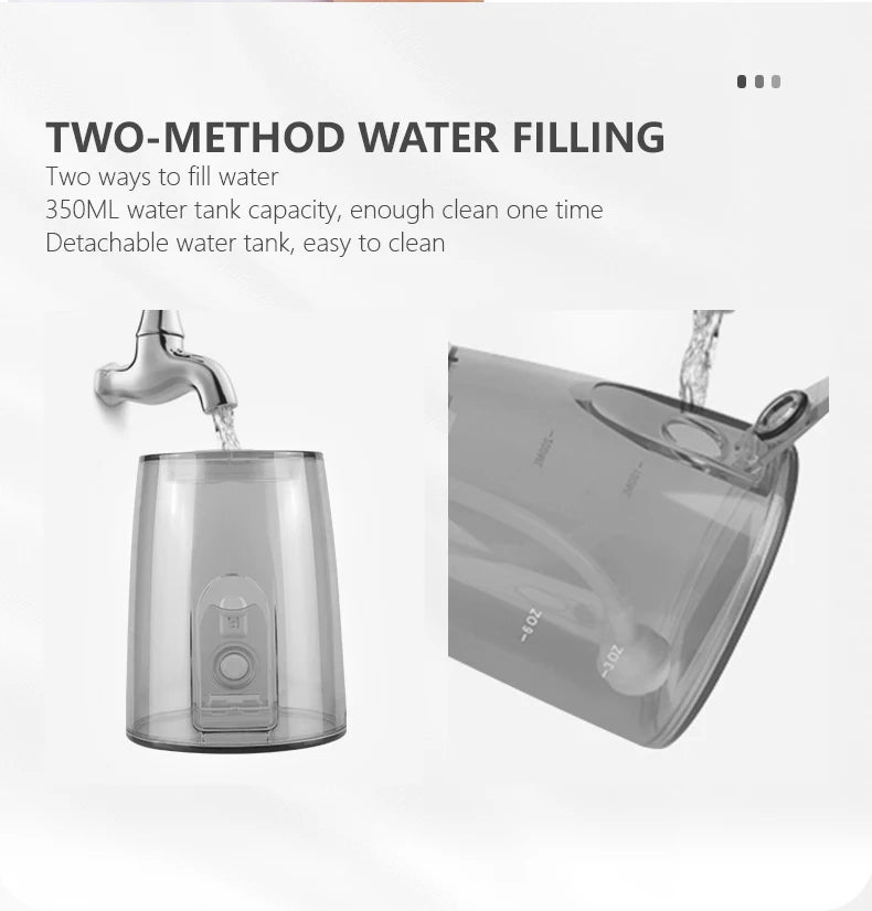 Portable Cordless Water Flosser for Deep Teeth Cleaning - 12