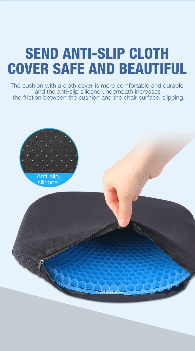 Honeycomb Gel Seat Cushion for Pressure Relief and Posture - 16