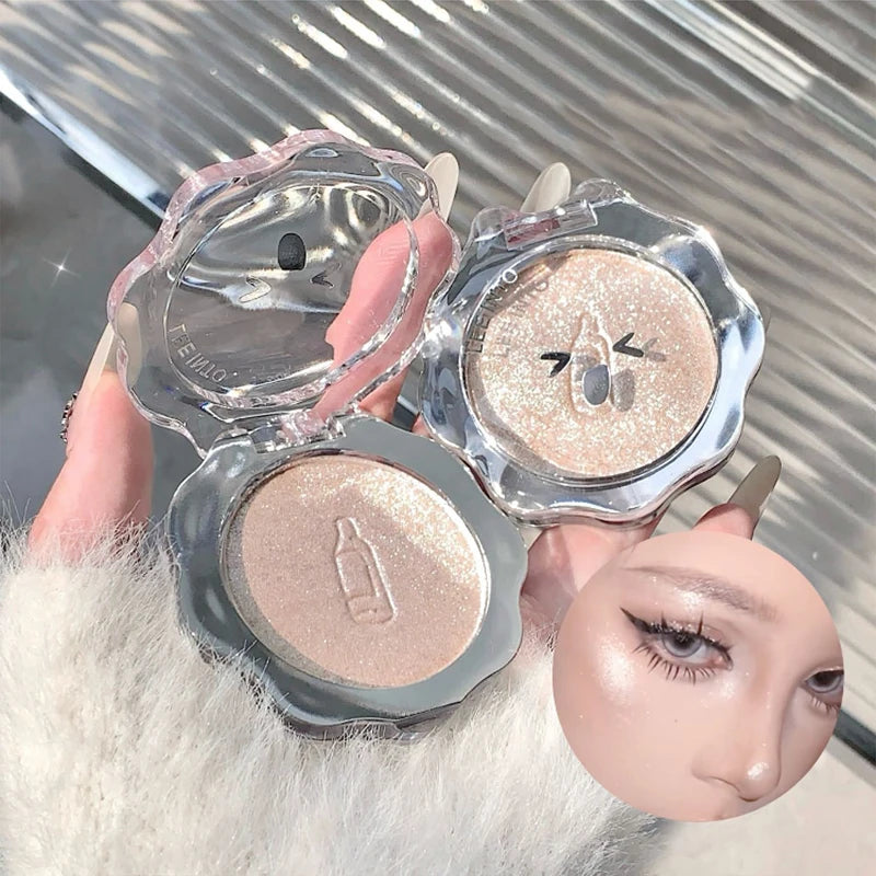3D Shimmer Highlighter Powder for Radiant Glow - 4