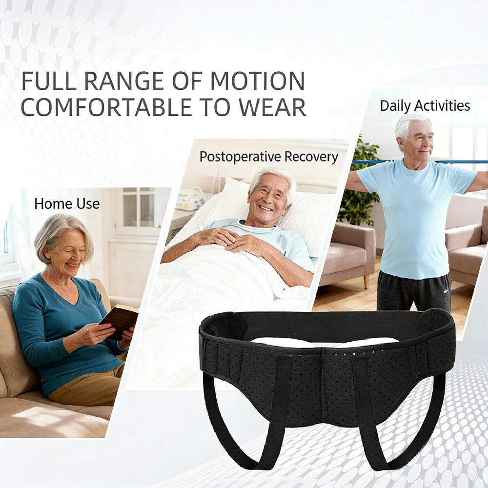 Adjustable Inguinal Hernia Support Belt with Compression Pads - 6