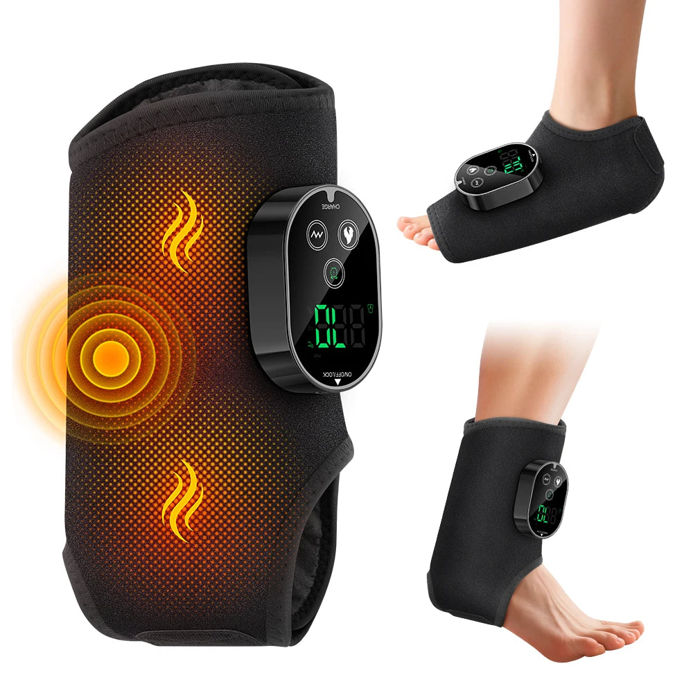 Portable Heated Vibration Leg and Foot Massager - 9