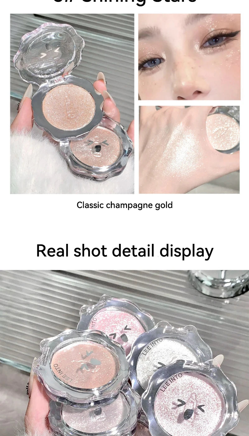 3D Shimmer Highlighter Powder for Radiant Glow - 13