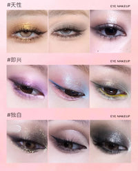 16-Color Highly Pigmented Matte and Shimmer Eyeshadow Palette