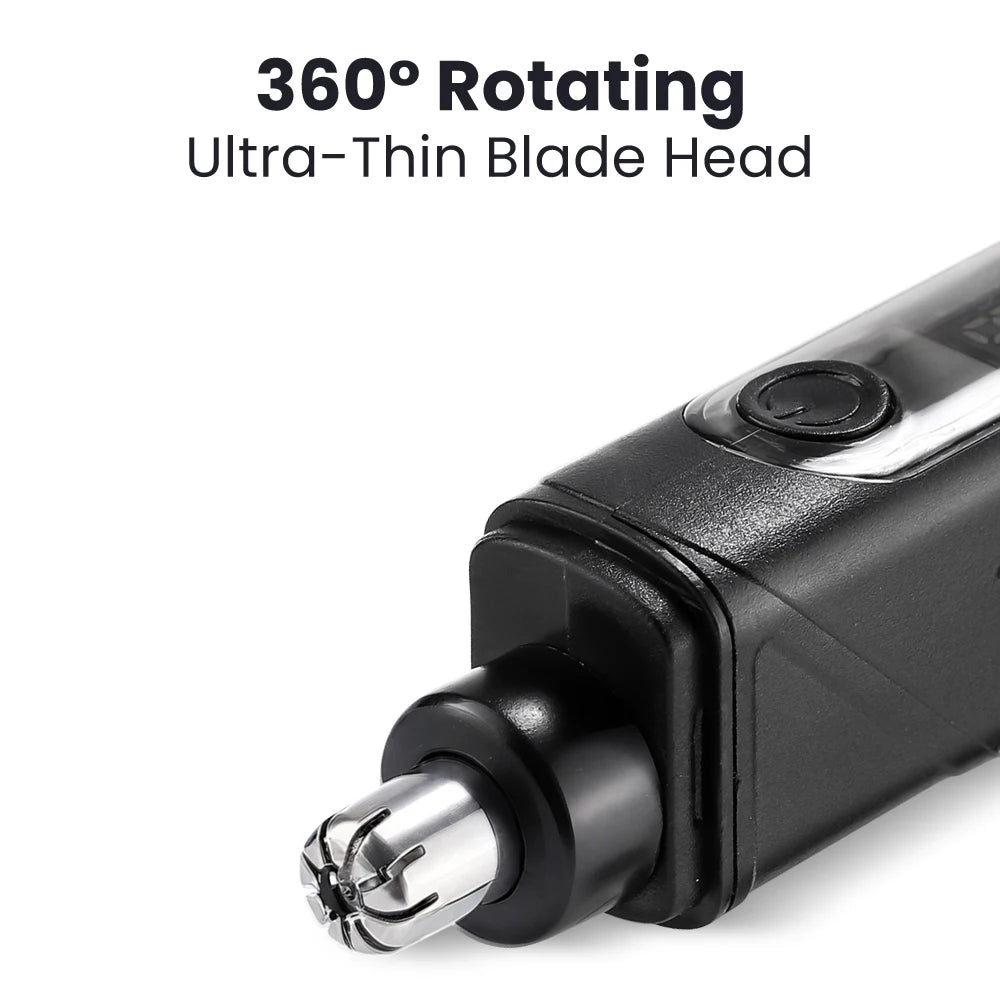 Painless Rechargeable Electric Nose and Ear Hair Trimmer - 3