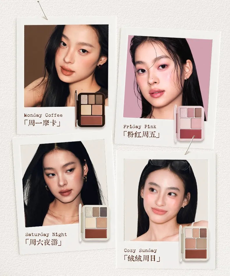 All-in-One Contour, Blush, and Eyeshadow Travel Makeup Palette - 8