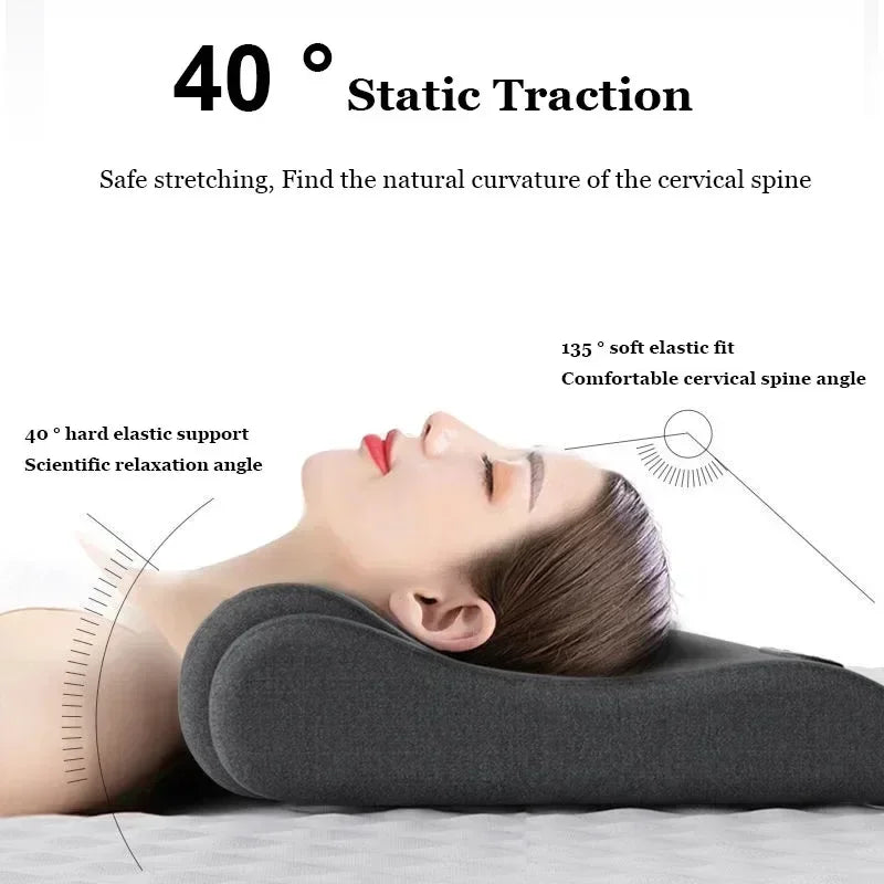 Electric Heated Cervical Neck Traction & Massage Pillow - 3