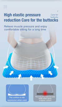 Honeycomb Gel Seat Cushion for Pressure Relief and Posture