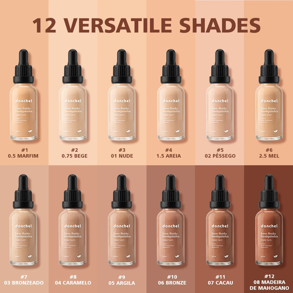 Matte Lightweight Liquid Foundation for Flawless Poreless Skin - 8