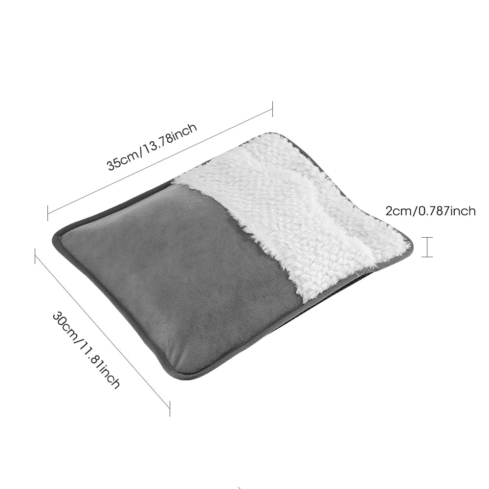 USB Heated Plush Foot Warmer Mat - 15