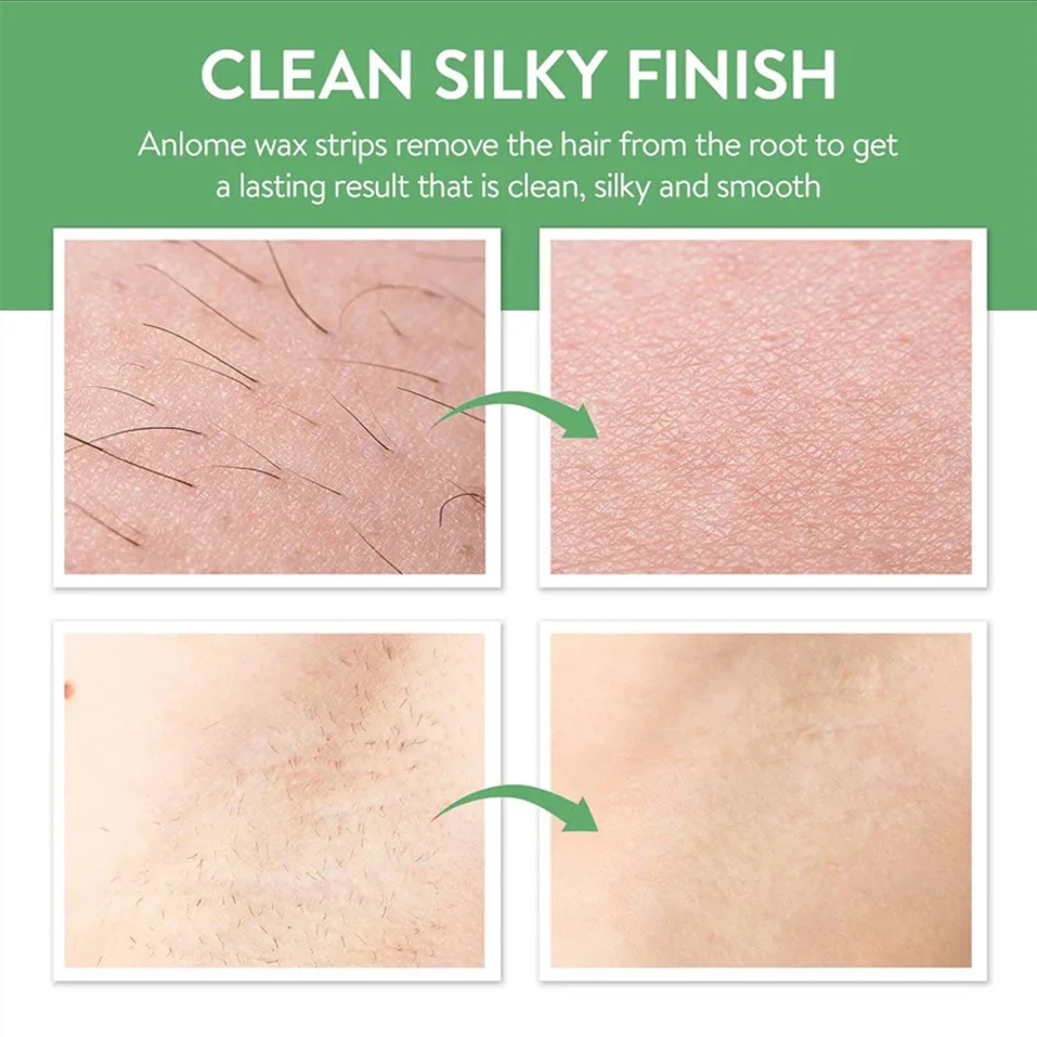 Pain-Free Hair Removal Wax Strips for Face and Body - 4