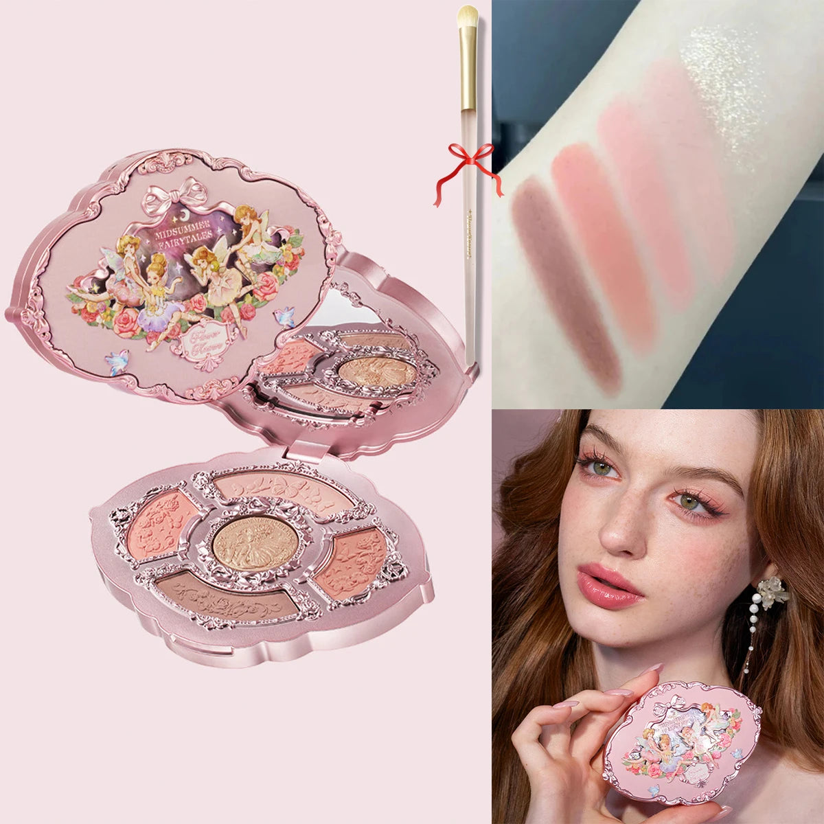 6-Color Swan Ballet Eyeshadow Palette - 23