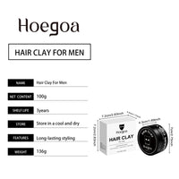 Matte Finish Strong Hold Hair Styling Clay for Men