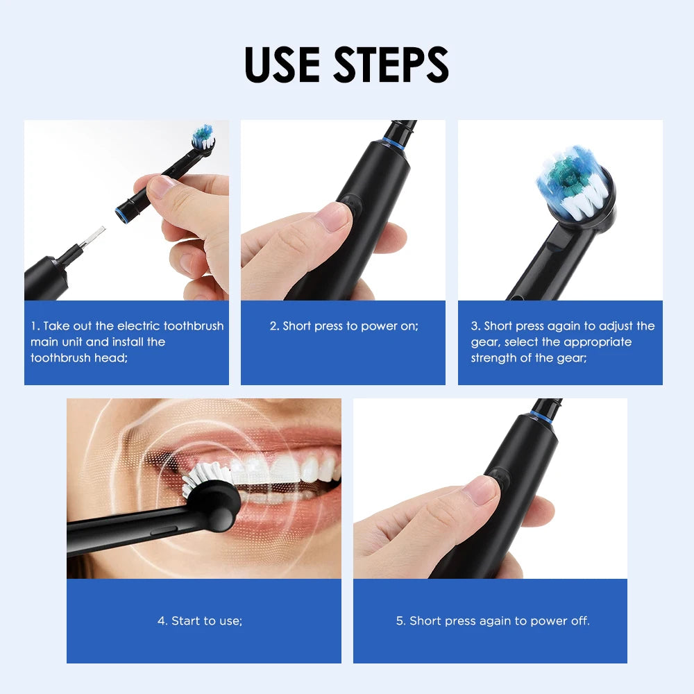 Professional Ultrasonic Dental Scaler and Electric Toothbrush Set - 20