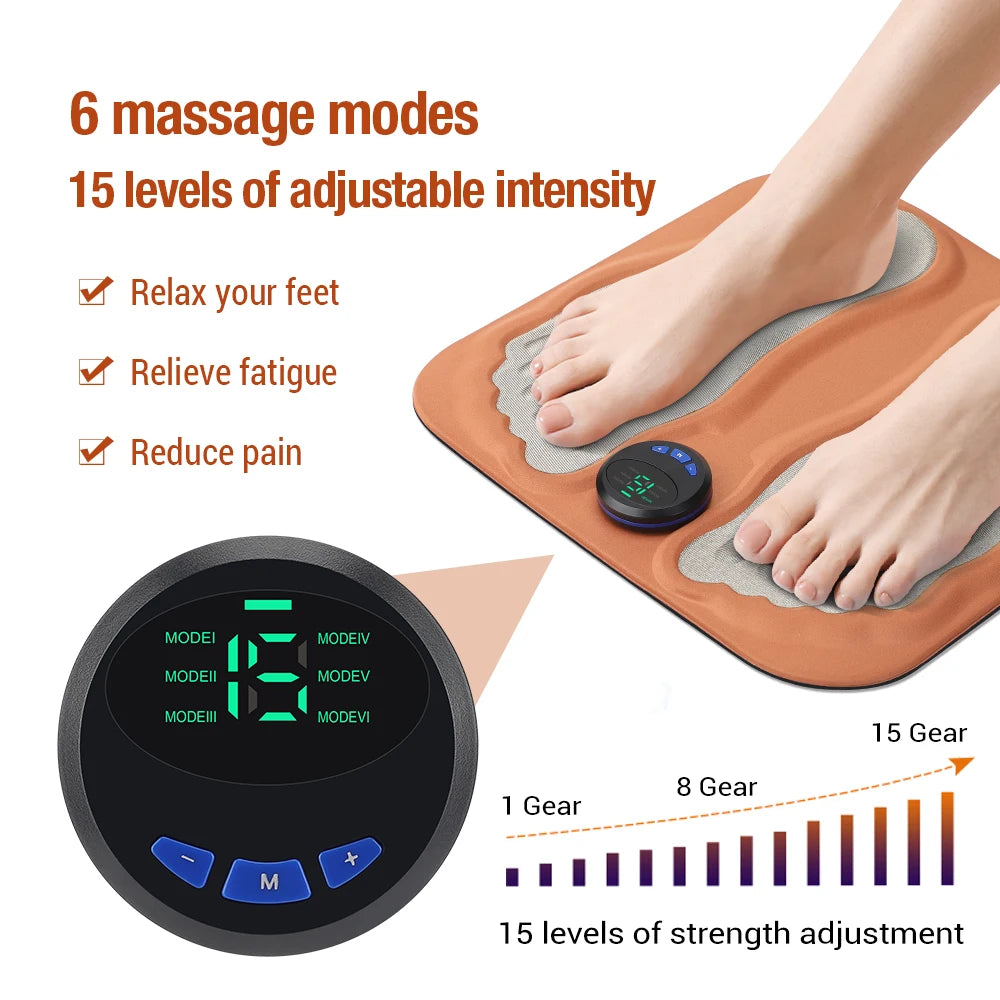 Electric Pulse Foot Massager Mat for Muscle Relief - 4