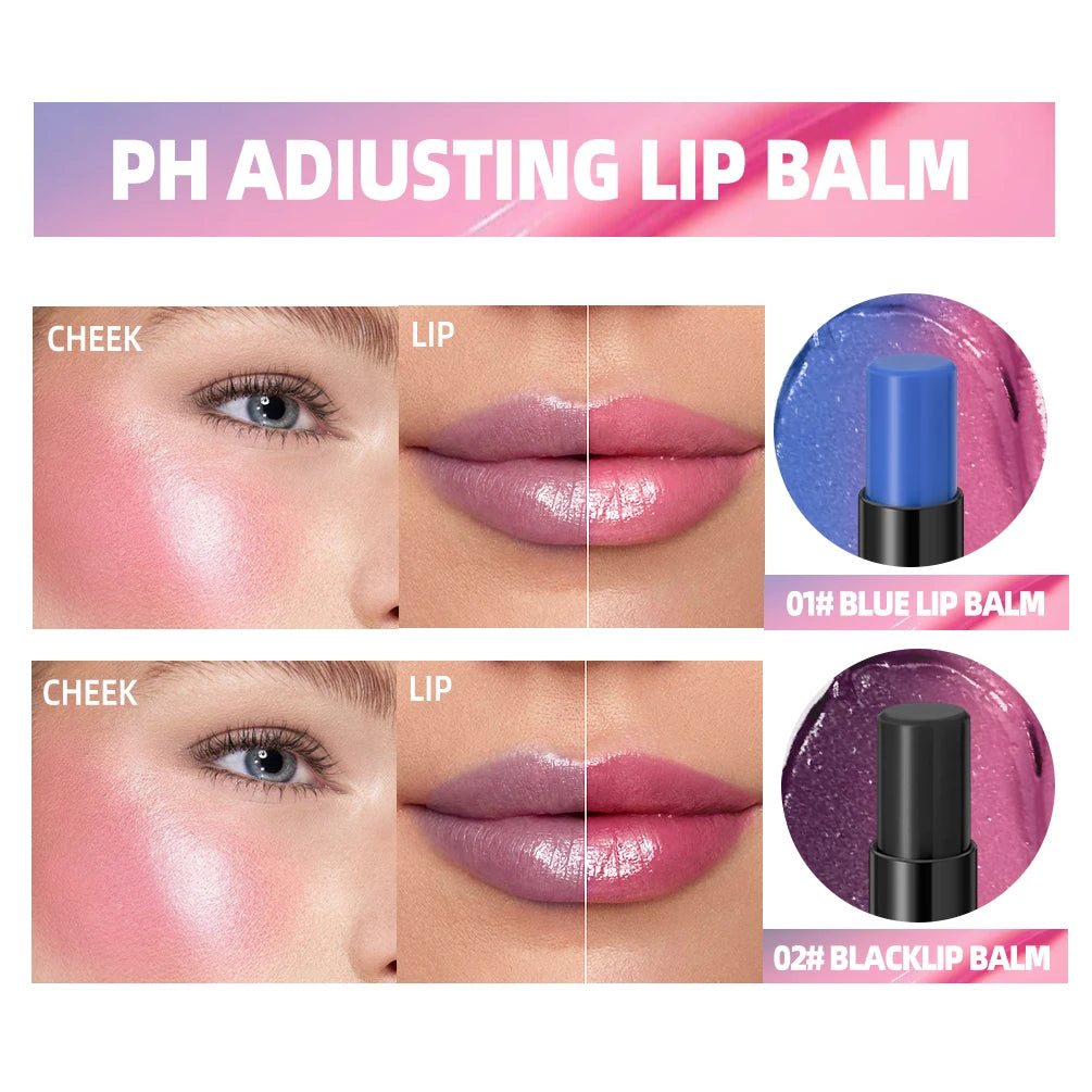 Color-Changing PH Lip Balm and Blush Tint - 3