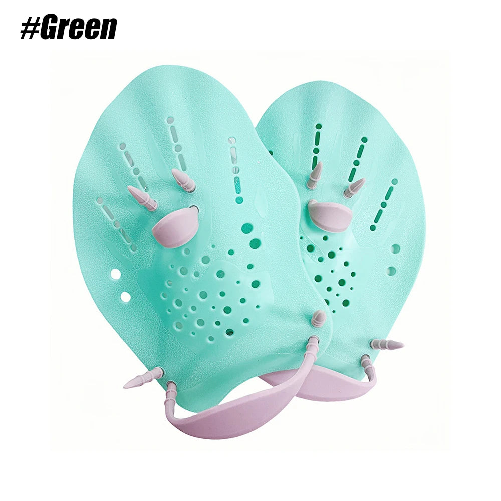 Swimming Training Hand Paddles with Adjustable Straps - 16