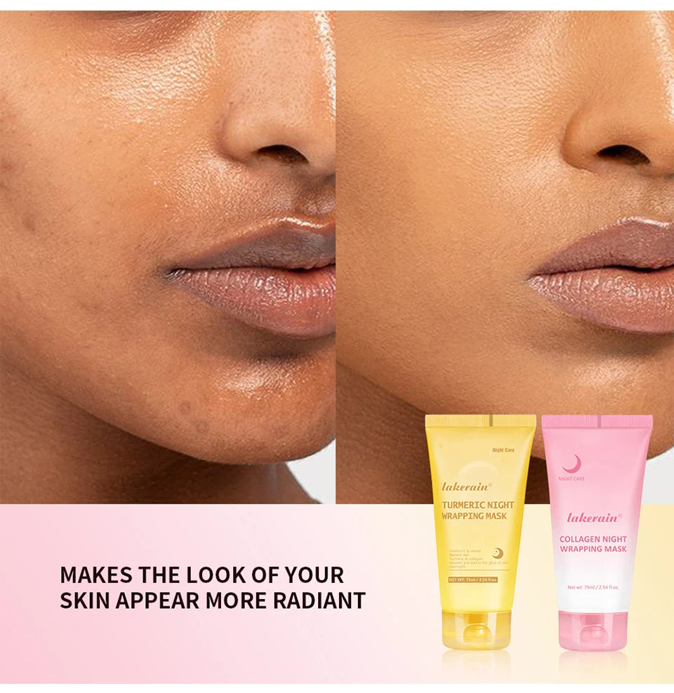 Overnight Peel-Off Collagen and Turmeric Face Mask Duo - 11