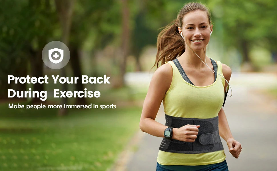 Adjustable Lumbar Support Back Brace for Pain Relief - 18