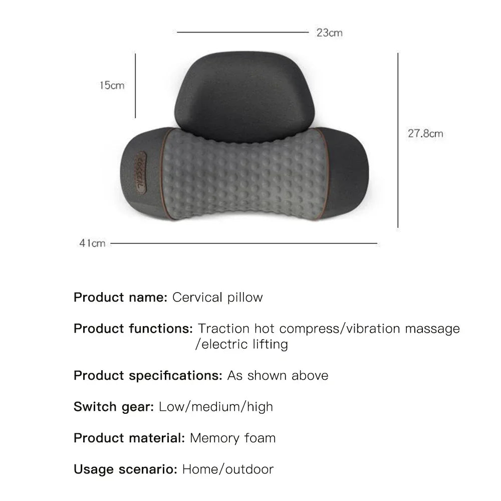 Cervical Neck Traction & Heating Massage Pillow - 10