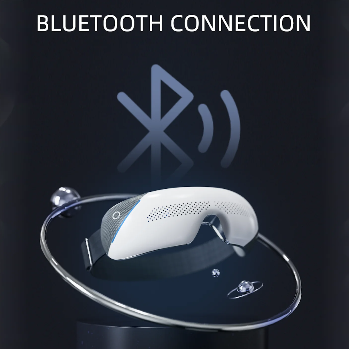 Portable Heated Eye Massager with Bluetooth for Stress Relief - 5