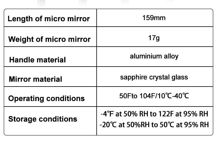 Precision Dental Micro Mouth Mirror for Detailed Oral Inspection - 8