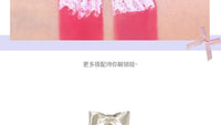 10-Color Jelly Lip Gloss Palette with Bow Design
