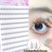DIY Natural Lower Cluster Eyelashes for Beginners