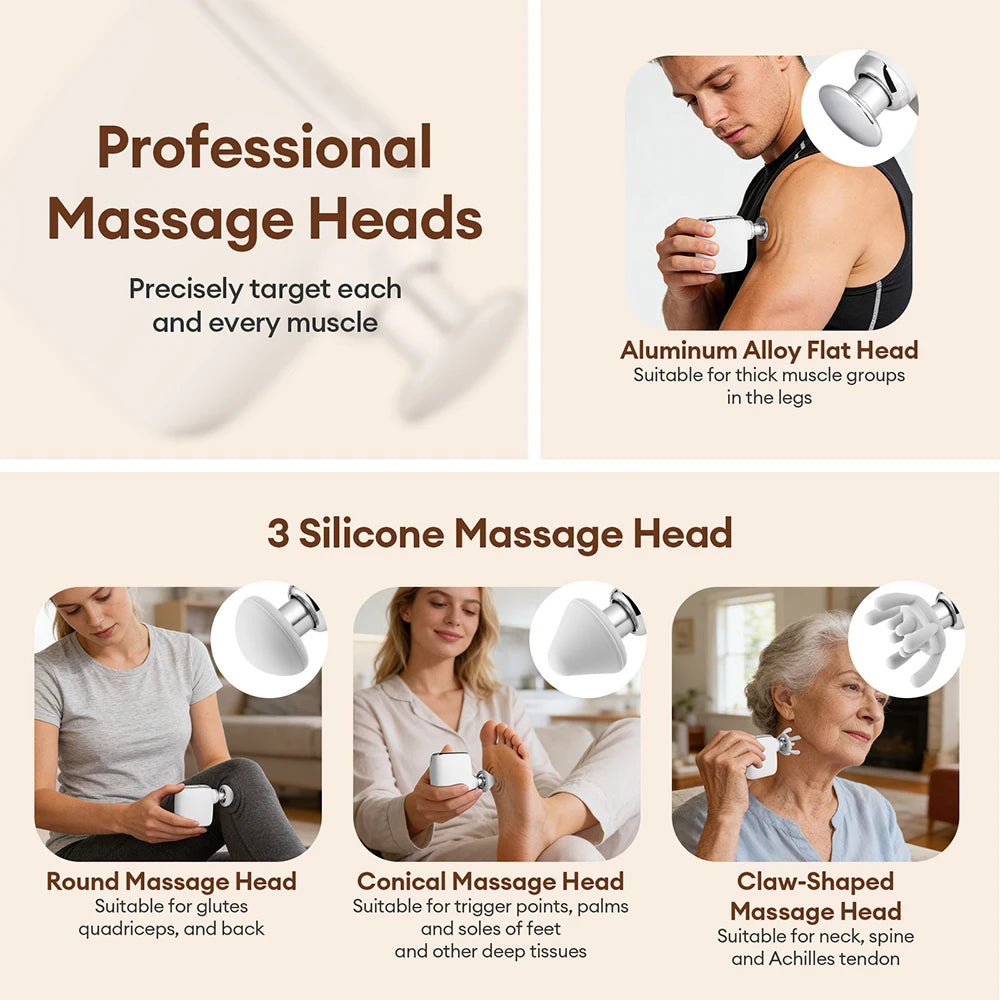 Portable Mini Deep Tissue Muscle Massage Gun - 9