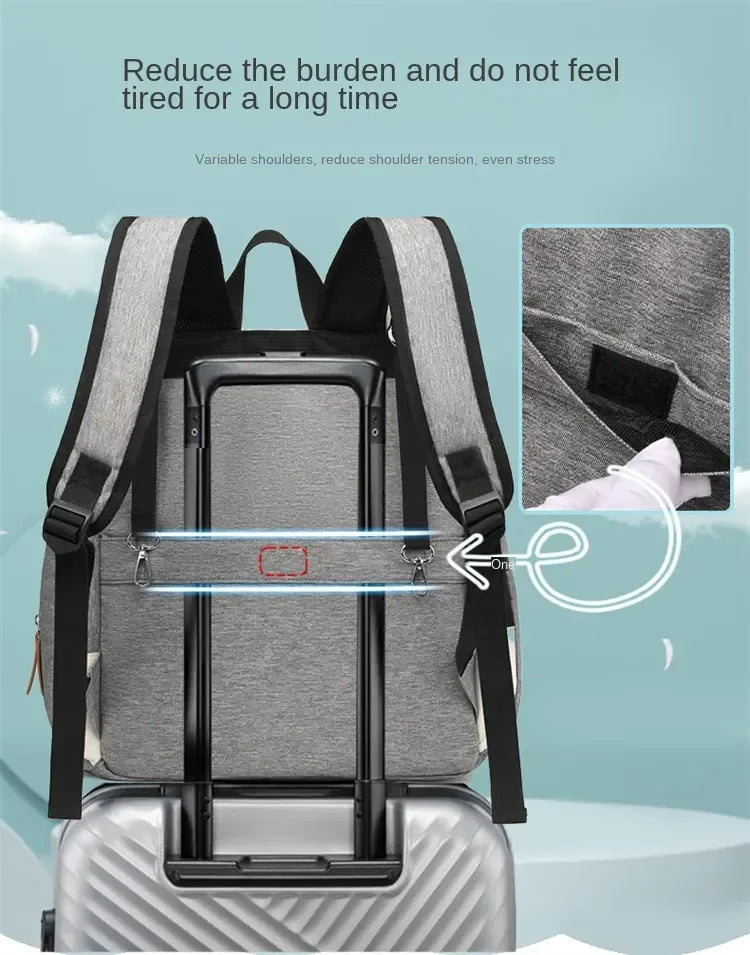 Waterproof Large Capacity Diaper Bag Backpack for Parents - 13