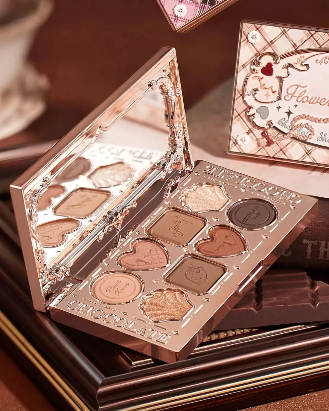 8-Color Chocolate Themed Eyeshadow Palette - 10