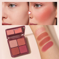 4-Color Soft-Focus Blurring Blush Palette