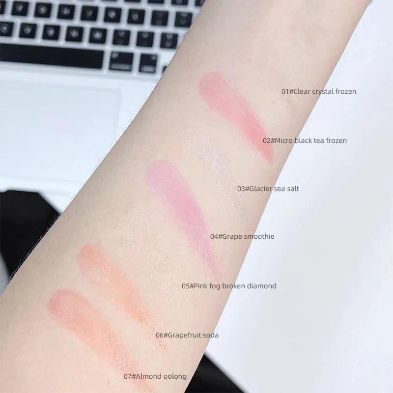 Heart-Shaped Water-Luminous Blush & Highlighter Cream - 6