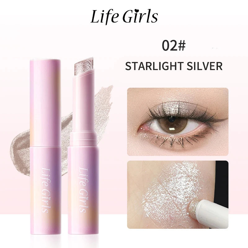 Water-Gloss Shimmer Eyeshadow Stick for Long-Lasting Makeup - 22