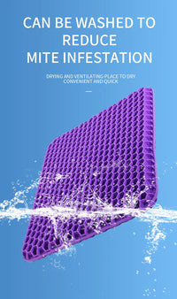 Breathable Honeycomb Gel Seat Cushion for Pain Relief