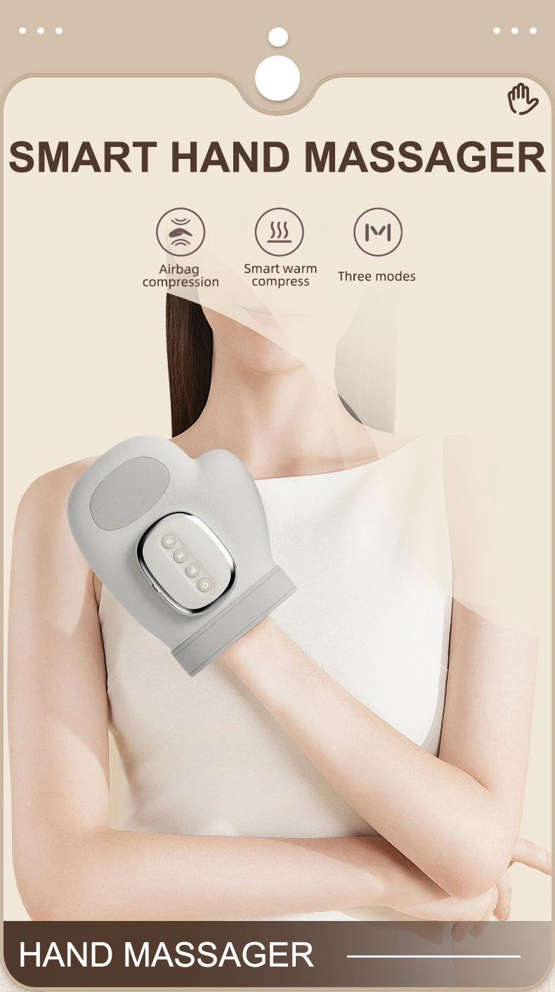 Wireless Heated Hand Massager with Air Compression - 7