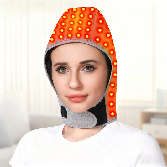 Red Light Therapy Heating Hat for Head and Neck Pain Relief