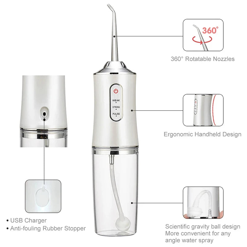 Portable Electric Water Flosser for Deep Teeth Cleaning - 2