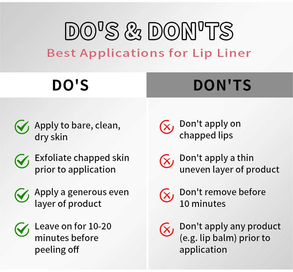 Waterproof Peel-Off Lip Liner for Long-Lasting Smudge-Proof Color - 17