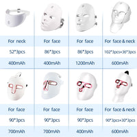 7-Color Photon LED Face and Neck Rejuvenation Mask