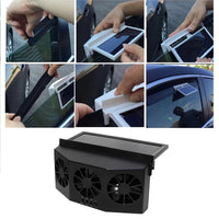 Solar-Powered Car Window Ventilation Fan