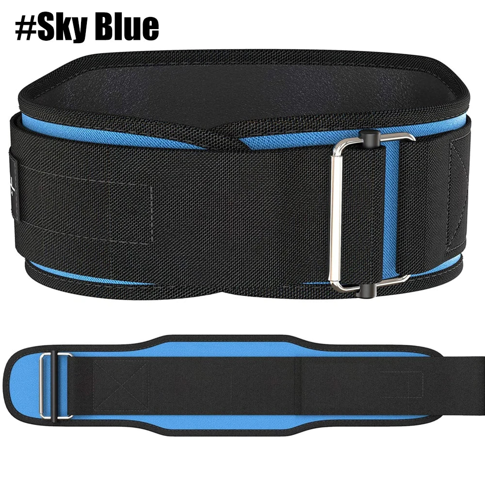 Self-Locking Weight Lifting Belt for Stability and Support - 18