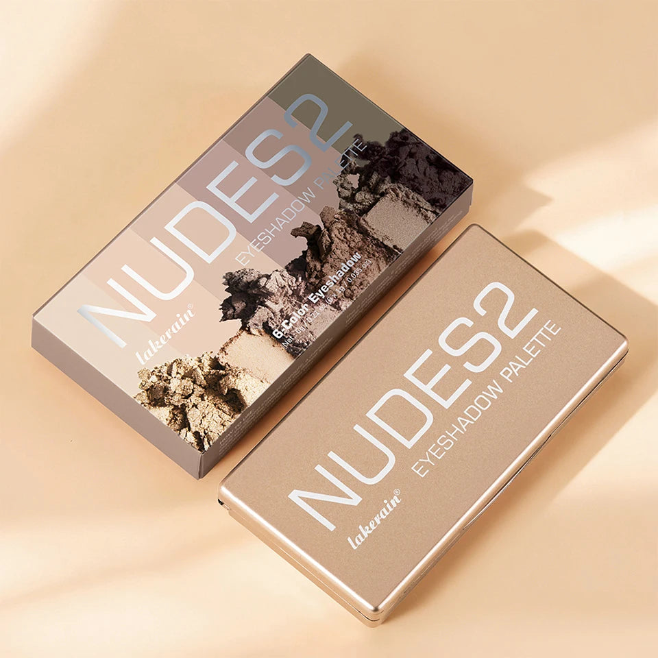 6-Color Matte Eyeshadow Palette for Neutral Nude Looks - 18