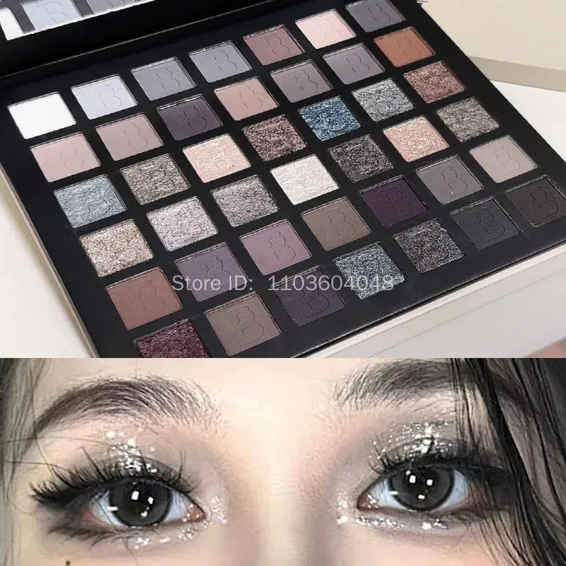 42-Color Professional Smoked Eyeshadow Palette - 3
