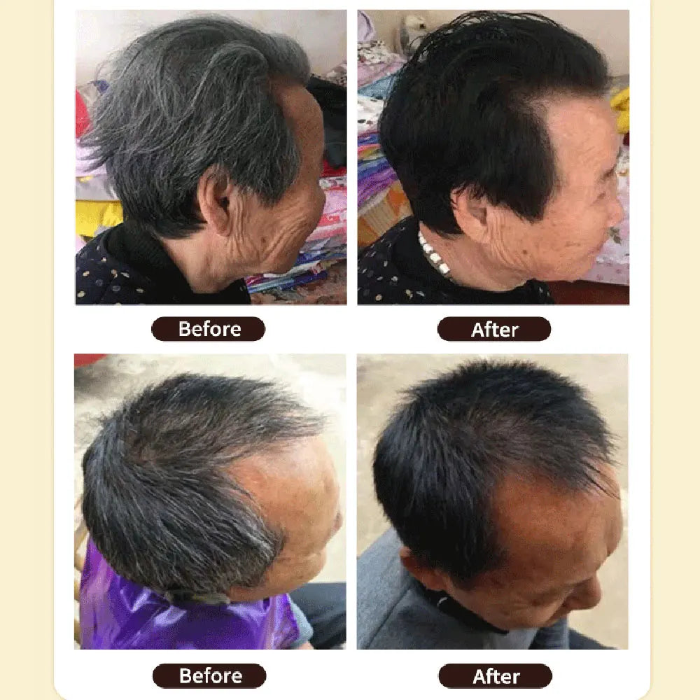Instant Permanent Hair Color Shampoo for Grey Hair Coverage - 3