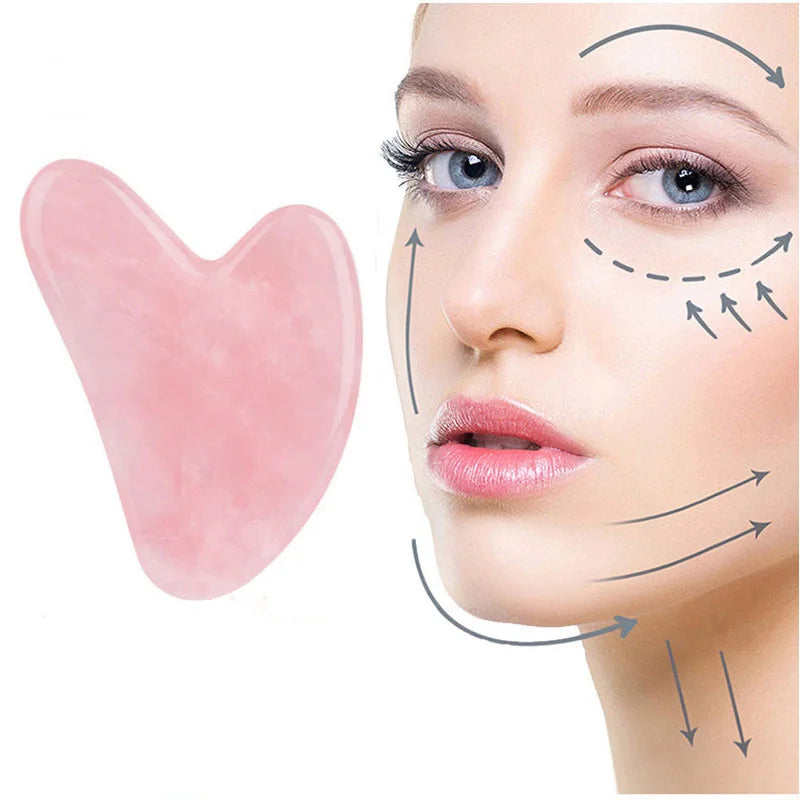Natural Gua Sha Massage Stone for Facial Sculpting and Skin Care - 1