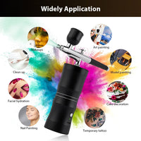 Portable Mini Airbrush Kit for Nail Art and Makeup