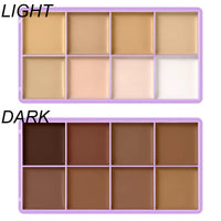 8-Shade Waterproof Full Coverage Cream Concealer Palette