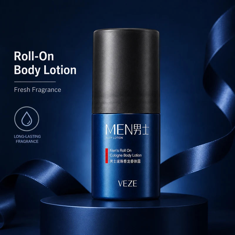 Portable Men’s Solid Cologne and Body Lotion Fragrance Set - 17