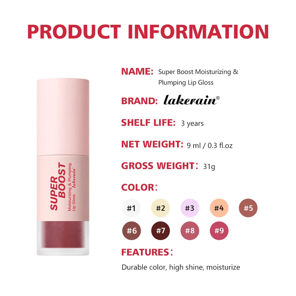 Hydrating Plumping Lip Gloss for Fuller Mirror-Shine Lips - 14
